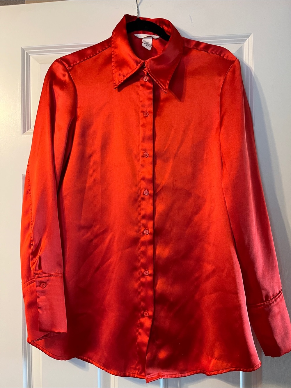 H&M Satin Button-Up Blouse